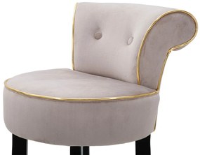 Σκαμπό Μπαρ Γκρι LUXY 48x46x96