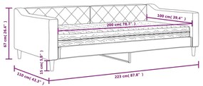 ΚΑΝΑΠΕΣ ΚΡΕΒΑΤΙ ΜΕ ΣΤΡΩΜΑ ΑΝΟΙΧΤΟ ΓΚΡΙ 100 X 200 ΕΚ. ΥΦΑΣΜΑΤΙΝΟ 3197413