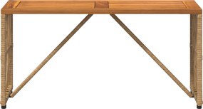vidaXL Εξωτερικό Τραπέζι Φυσικό 80 x 40 x 40 cm