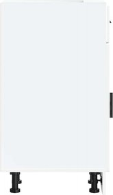 vidaXL ντουλάπι βάσης κουζίνας Porto Λευκό κατασκευασμένο ξύλο