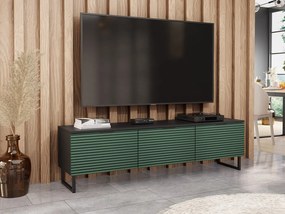 Τραπέζι Tv Sarasota M102, Πράσινο, Μαύρο, 150x40x33cm, 24 kg | Epipla1.gr