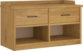 VidaXL Πάγκος διαδρόμου "SANDNES" 87x40x50 εκ. Πεύκο μασίφ ξύλο