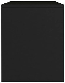 vidaXL Κομοδίνο Μαύρο 40 x 30 x 40 εκ. από Επεξ. Ξύλο