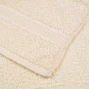 vidaXL Χειροπετσέτες FROGN 10 τεμ. Κρεμ 50x100 εκ. 360 γρ./μ²