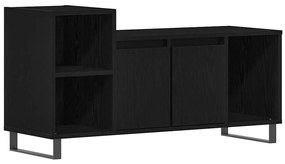 vidaXL Ντουλάπι TV Μαύρη δρυς 100 x 35 x 55 εκ Επεξεργασμένο ξύλο