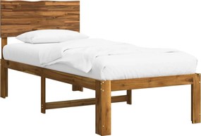 vidaXL Μονό Κρεβάτι με Κεφαλάρι ROSTOCK Φυσικό 75 x 190 cm