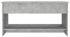 vidaXL Τραπεζάκι Σαλονιού Γκρι Σκυρ. 102x50x52,5 εκ. Επεξεργ. Ξύλο