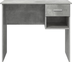 vidaXL Γραφείο Σκυρόδεμα Γκρι 90 x 49 x 75 cm Επεξεργασμένο Ξύλο