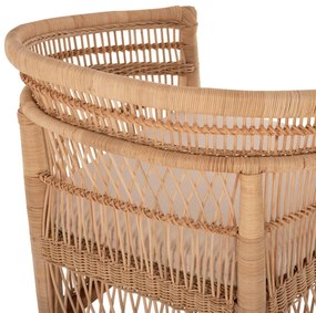 ΠΟΛΥΘΡΟΝΑ MALAWI HM9635.04 ΞΥΛΟ ΜΑΟΝΙ ΕΠΕΝΔΥΣΗ RATTAN ΛΕΥΚΟ ΜΑΞΙΛΑΡΙ ΚΑΘΙΣΜΑΤΟΣ 80x70x86Υεκ.