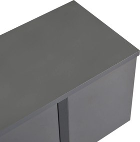 Έπιπλο Τηλεόρασης Ανθρακί / Μαύρο IZAVA 180x30x50