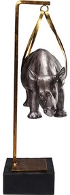 Διακοσμητικό Hanging Rhino Μεταλλικό 44706x15x43εκ - Γκρι