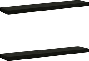vidaXL Μαξιλάρια Πάγκου 2 Τεμαχίων VUGHT 2 pcs 100% Πολυεστέρας Μαύρο