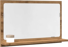 vidaXL Ντουλάπι καθρέφτη μπάνιου Artisan Oak Κατασκευασμένο ξύλο
