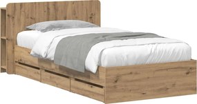 vidaXL Καλάθι με αποθήκη και κεφαλάρι Artisan Δρυς 80 x 200 cm