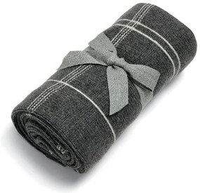 Κουβέρτα Πλεκτή Mamas &amp; Papas 70x90 cm Grey Check