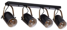 Φωτιστικό Οροφής - Σποτ 534LUN5878 65x11x25cm 4xE27 40W Black Opviq