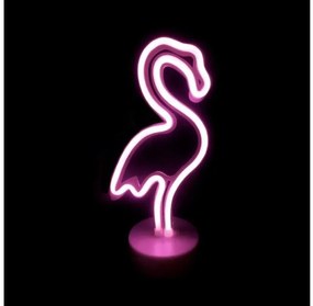 Επιτραπέζιο Φωτιστικό Φλαμίνγκο Ροζ 49 NEON LED Μπαταρίας X04497314 ACA-X04497314-Ροζ X04497314