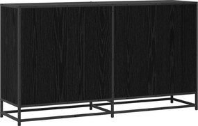 vidaXL Πλαϊνό γραφείο Μαύρη Δρυς 134 x 35 x 76 εκ. Επεξεργασμένο Ξύλο