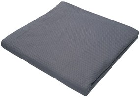 Κουβέρτα Πικέ Le Blanc Sanforized Cotton 100% Μονή 170x260 Grey