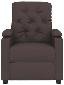 vidaXL Πολυθρόνα Ανακλινόμενη Σκούρο Καφέ Υφασμάτινη