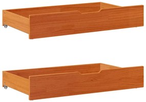 vidaXL Σκελετός Κρεβ. Χωρίς Στρώμα Καφέ Κεριού 200x200 εκ Μασίφ Πεύκο