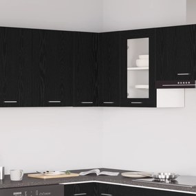 vidaXL Γωνιακός Τοίχου Ντουλάπι - Μαύρη Δρυς - 57 x 57 x 60 εκ - Φτιαγμένο από Ξύλο