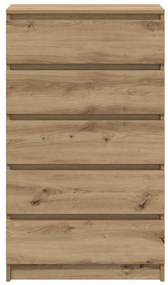 vidaXL Συρταριέρα Αρτισιανή Δρυς 60x36x103 εκ. από Επεξεργασμένο Ξύλο