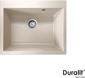 Duralit KZ060 - Νεροχύτης Κουζίνας Συνθετικός 60x50 - 500. Beige