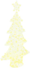 vidaXL Χριστουγεννιάτικο Δέντρο 160 LED Θερμό λευκό 150 cm Ακρυλικό