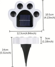 Ηλιακό φωτιστικό κήπου LED - Πατούσα - 4pcs - 942010