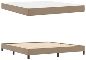 vidaXL Κρεβάτι Άλλο Καπουτσίνο 180 x 200 cm Τεχνητό δέρμα