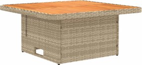 vidaXL Σύνολα επίπλων με μαξιλάρι 4 pcs Μπεζ και Κρέμα Ράτα PE