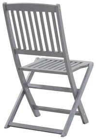 vidaXL Καρέκλες Κήπου Πτυσσόμενες 4 τεμ. από Μασίφ Ξύλο Ακακίας