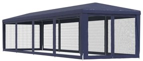 vidaXL Τέντα Εκδηλώσεων με 10 Τοιχώματα με Δίχτυ Μπλε 3x12 μ. από HDPE
