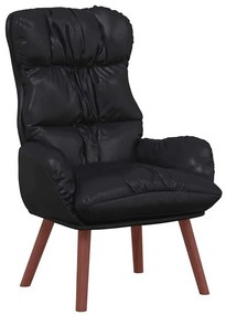 vidaXL Χαλαρωτική Πολυθρόνα Μαύρο 69 x 74 x 93 εκ. Τεχνητό δέρμα