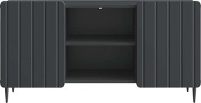 vidaXL Ντουλάπι TV Μαύρο 102 x 34,5 x 52 εκ Επεξεργασμένο Ξύλο