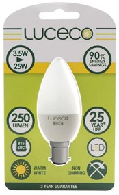 Luceco B15d Led Κεράκι Μπαγιονέτ 3,5W 250lm Θερμό Λευκό