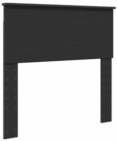 vidaXL Κεφαλάρι Μαύρη Οξυά 80 cm Επεξεργασμένο ξύλο