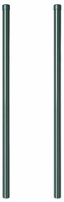 vidaXL Πό posts φράχτη 2 pcs Πράσινο 120 cm