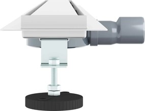 vidaXL Σιφόνι ντους 2-σε-1 με 360° σιφόνι Ασημί 100 cm