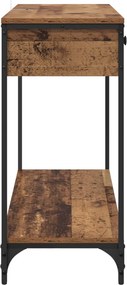 vidaXL Τραπέζι κονσόλας Παλιό Ξύλο 100 x 34,5 x 75 εκ.