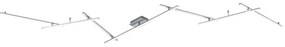 Φωτιστικό Οροφής - Πλαφονιέρα Indira 674610707 20W & 8W Led 345x6,5cm Nickel Mat Trio Lighting Metal