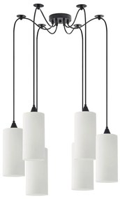 Φωτιστικό Οροφής Κρεμαστό Adept Tube 77-9004 12x300cm 6xE27 60W White Homelighting Glass