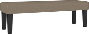 vidaXL Κρεβάτι Boxspring με Στρώμα Taupe 140x200 εκ. Υφασμάτινο