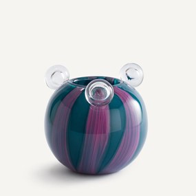 Βάζο από φυσητό γυαλί με 3 φούσκες, ύψος 18 εκ., Celis