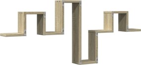vidaXL Ράφι Τοίχου Sonoma Δρυς 104,5x10x43 εκ. από Επεξεργασμένο Ξύλο