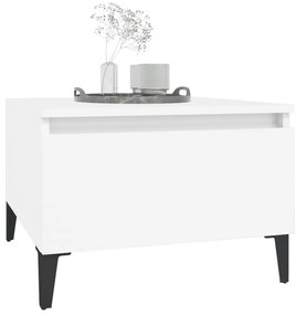 vidaXL Βοηθητικά Τραπέζια 2 τεμ. Λευκά 50x46x35 εκ. Επεξεργασμένο Ξύλο