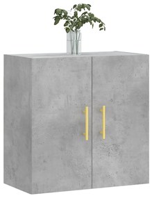 vidaXL Ντουλάπι Τοίχου Γκρι Σκυροδέματος 60x31x60 εκ. Επεξεργ. Ξύλο