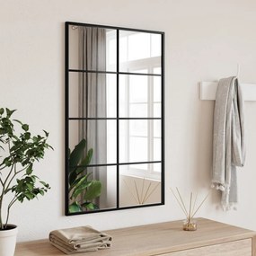 Καθρέφτης Ορθογώνιος Μαύρος 50 x 80 εκ. από Σίδερο - Μαύρο