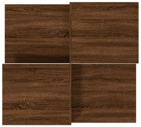 vidaXL Τραπεζάκια Σαλονιού 2 τεμ Brown Oak Επεξ. Ξύλο